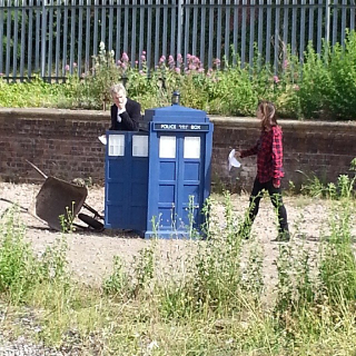 Illustration for article titled A smallish update on today's Doctor Who filming